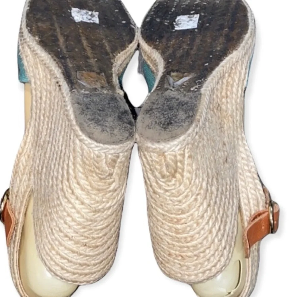 Authentic Antropologie Paloma Barcelo designer espadrilles wedge sandals 8.5